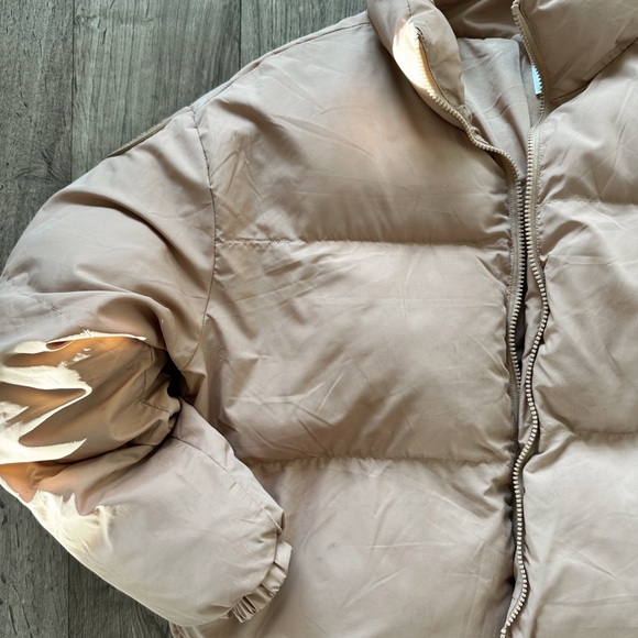 Fabletics Light Brown Puffer Jacket - Picture 2 of 7